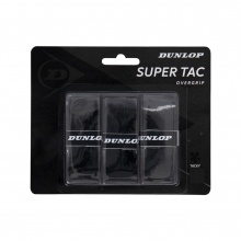 Dunlop Overgrip Super Tac 0.5mm (extrem griffig, feuchtigkeitsabsorbierend) schwarz - 3 Stück
